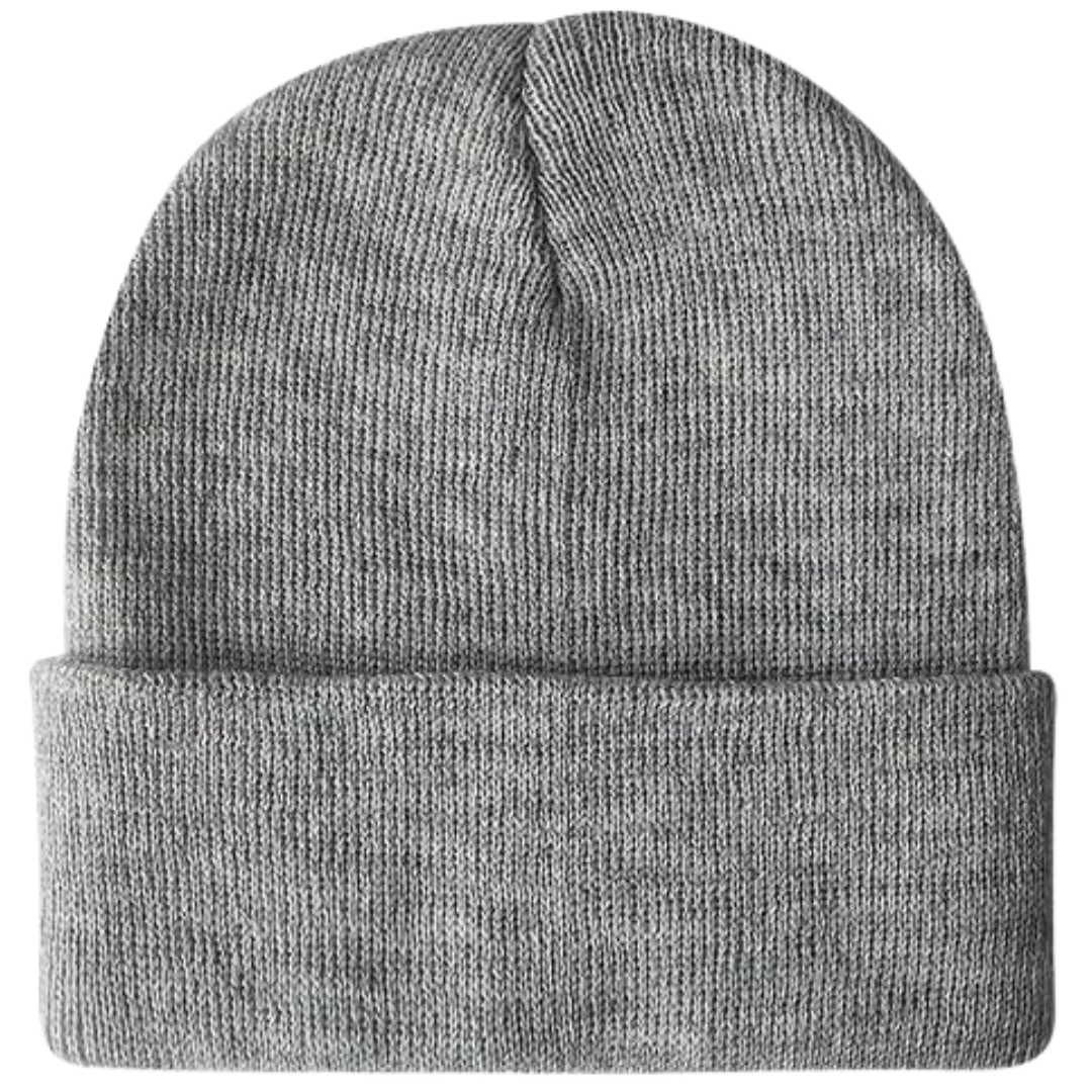 Womens stylish cream knitted winter hat, a cozy headwear accessory for comfort, warmth & winter fashion.