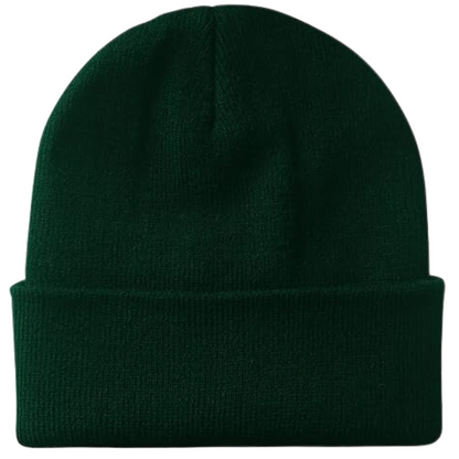 Unisex knitted winter beanie hat keeping head warm during outdoor cold weather activities & winter fashion.