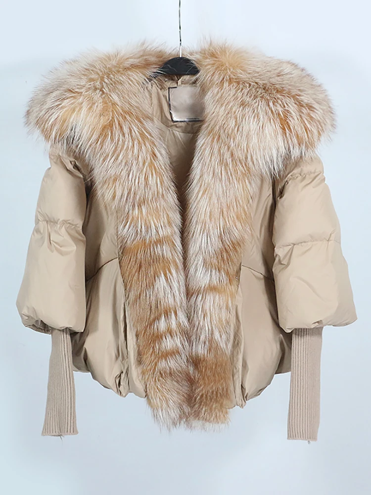 Side profile of a sleek unisex puffer jacket, showcasing its lightweight design and comfortable winter warmth.