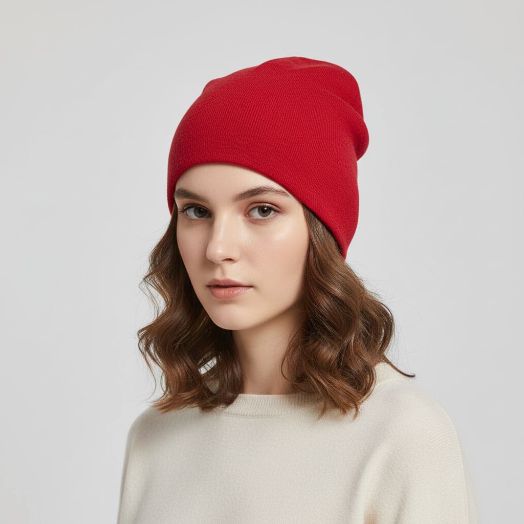 Unisex woolen-blend slouchy beanie for ultimate warmth. Cozy winter hat, a stylish fashion accessory.