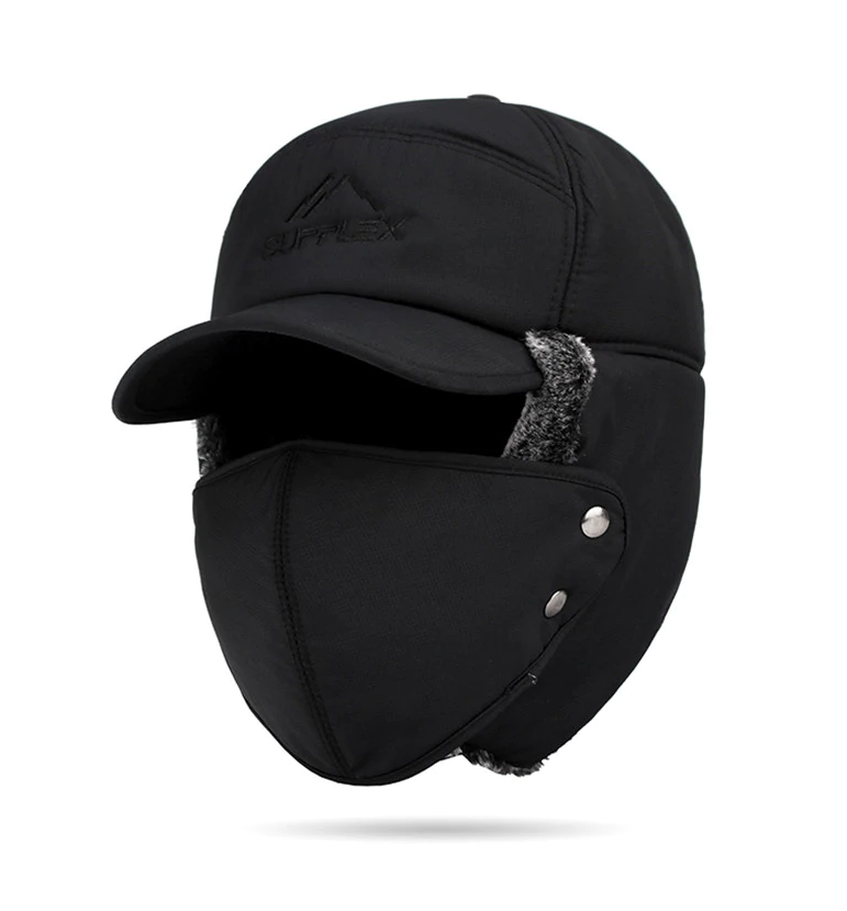 Super warm unisex winter trapper hat, designed for supreme comfort and protection in cold outdoor conditions.