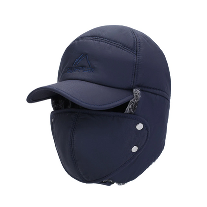 Cozy windproof trapper hat with soft lining and earflaps, ensuring warmth and comfort for cold winter days.