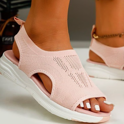 Comfortable unisex slingback sport slides, washable & shock-absorbing. Great for casual summer wear & pain relief.