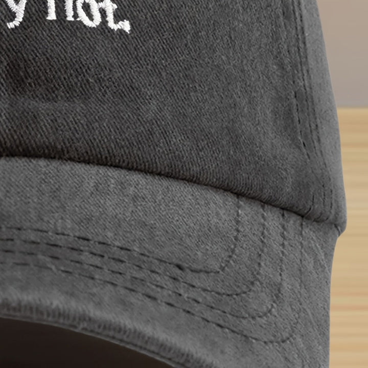 Classic low profile casual hat. Unisex washed cotton cap with an adjustable strap, ideal for everyday relaxed style.
