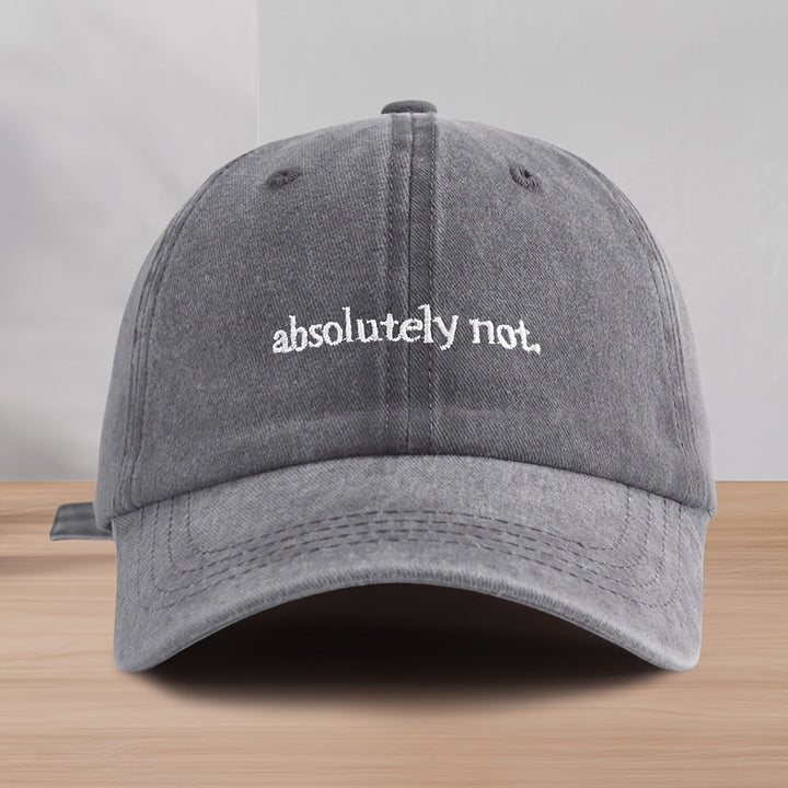 Adjustable unisex baseball cap made from soft washed cotton, designed for a comfortable, relaxed, and breathable fit.
