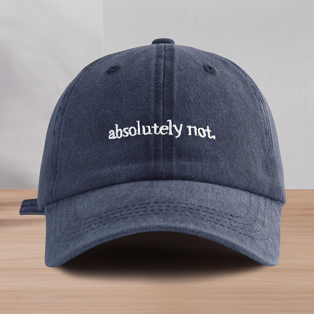 Relaxed style washed cotton cap for men and women. This breathable, low-profile hat ensures a comfortable casual look.