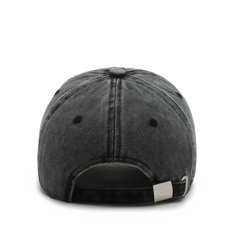 Everyday unisex headwear: a comfortable washed cotton baseball cap with an embroidered anchor design.