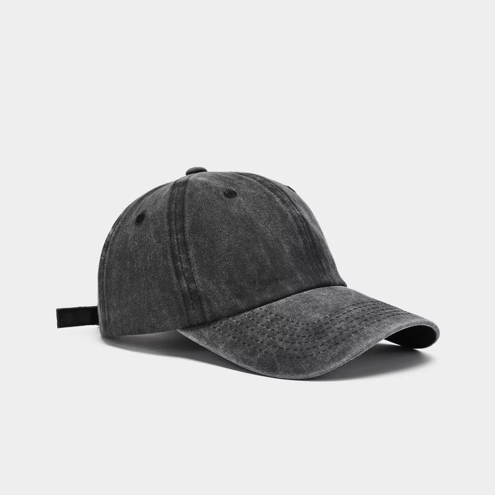 Vintage-style washed cotton baseball cap, a unisex casual accessory for effortless everyday wear.
