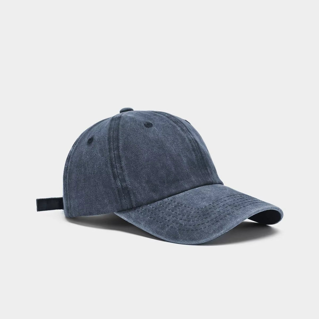 Casual vintage washed cotton baseball cap, unisex, with an adjustable fit for everyday style.