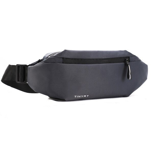 Multi-pocket water-resistant fanny pack for organized, hands-free travel and sport. Unisex design for hiking.