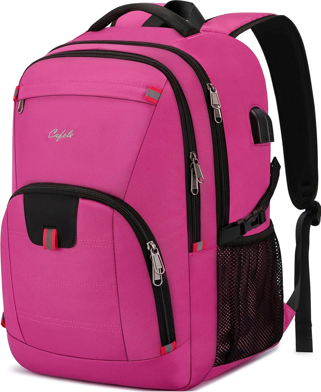 Unisex multi-purpose water-resistant anti-theft backpack for laptops and gadgets, USB charger.