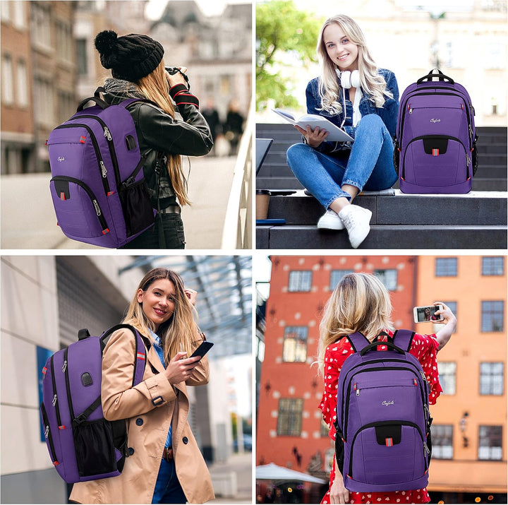 Stylish unisex commuter bag, water-resistant with secure anti-theft features & USB.