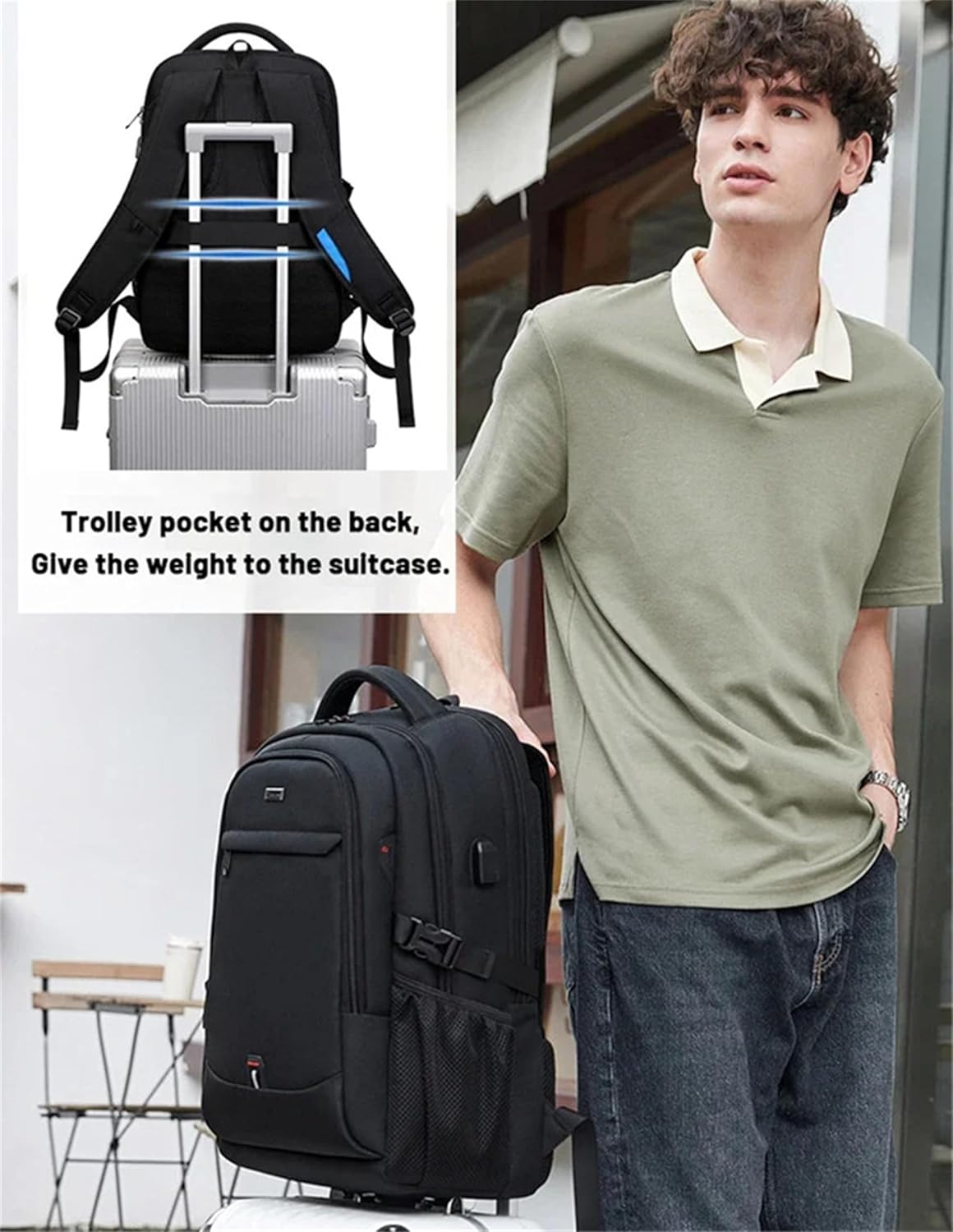 Tech-friendly water-resistant laptop backpack for modern travelers & commuters. Smart organization for essentials.