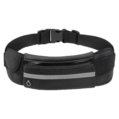 Essential workout accessory: unisex water-resistant running belt. Phone holder & waist pack for fitness enthusiasts.