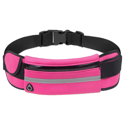 Unisex water-resistant running waist belt & 1+1 FREE fitness pack. Secure phone holder for sports & daily use.