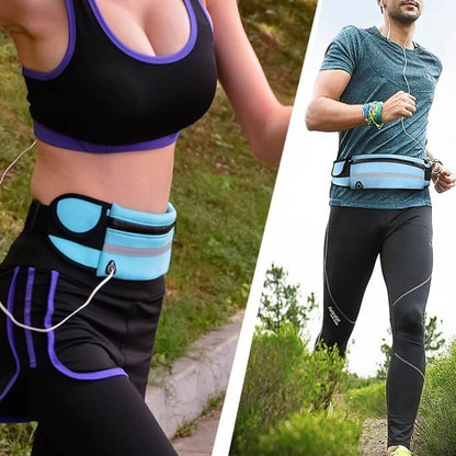 Get 2! Unisex water-resistant running belts. Fitness pack with secure phone storage for active lifestyles.