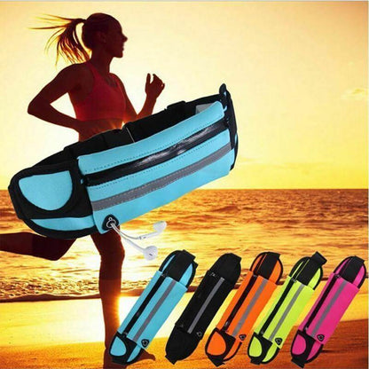 All-weather unisex water-resistant running belt. Waist pack phone holder, perfect for outdoor sports & fitness.