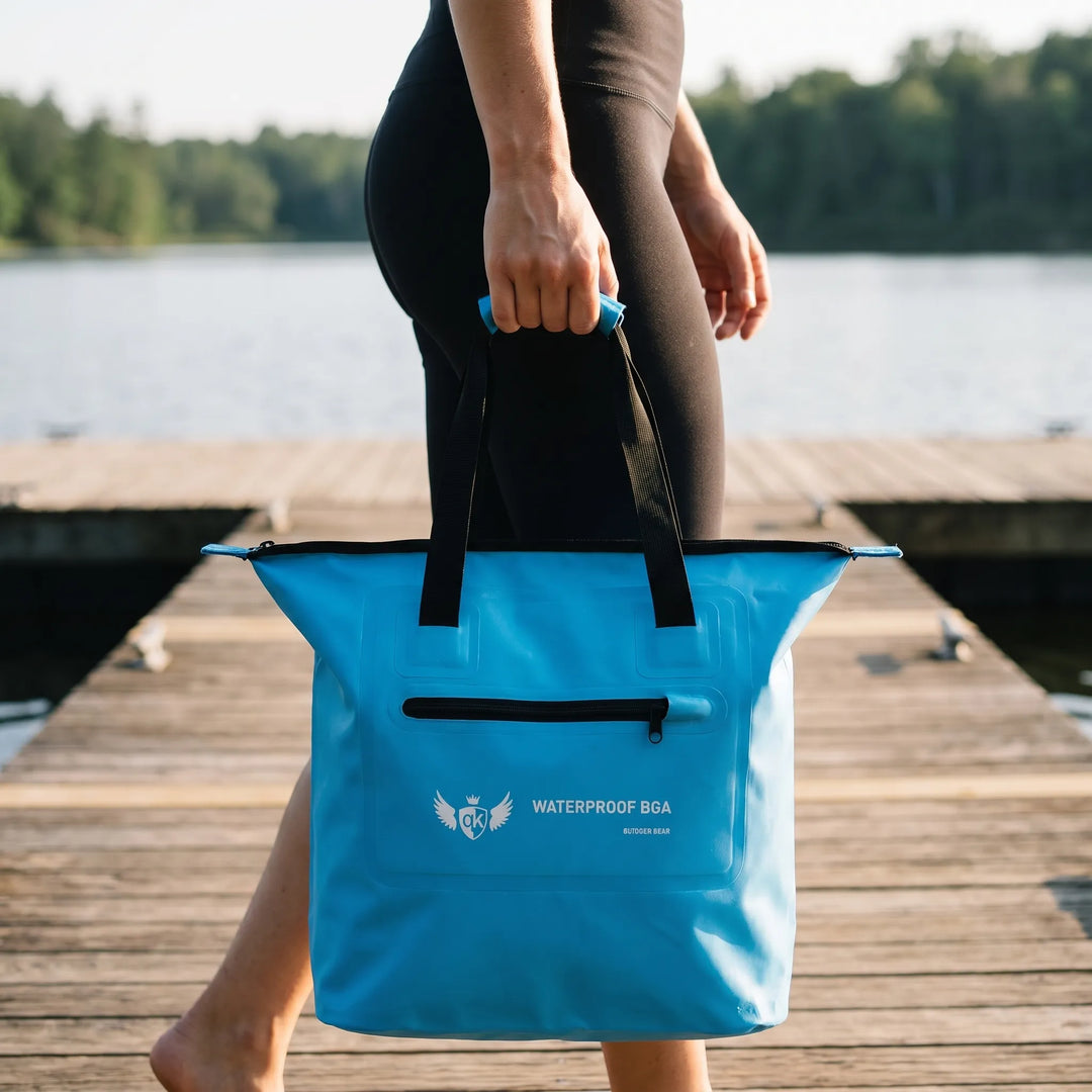 Unisex water-resistant shoulder tote bag for outdoor adventures, travel & daily use.