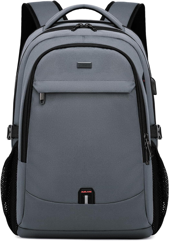 Unisex water-resistant travel laptop backpack with USB charging port. Ideal for work, school, and daily commute.