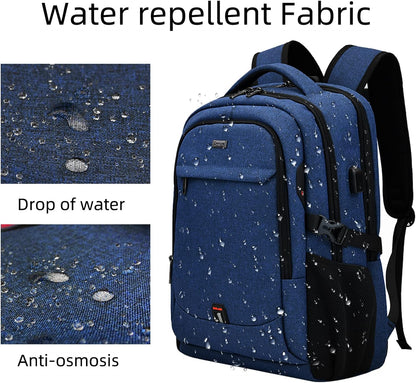 Organized anti-theft carry-on bag with USB charging, water-resistant, great for flights.