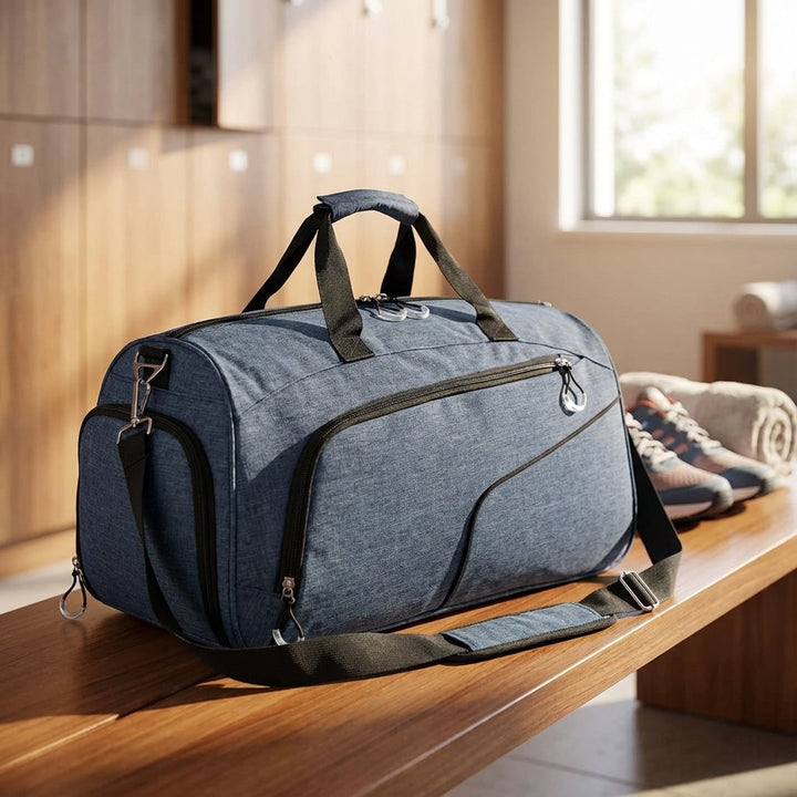 Unisex waterproof 35L travel duffel bag made from durable oxford fabric, perfect carry-on for any adventure.