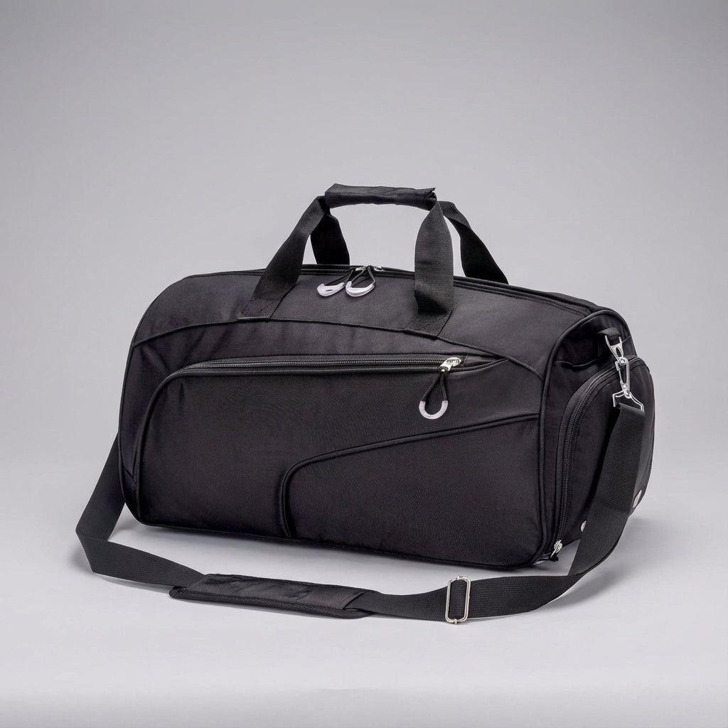 Durable oxford fabric 35L waterproof duffel bag, versatile for travel, gym, or weekend trips. Unisex design.