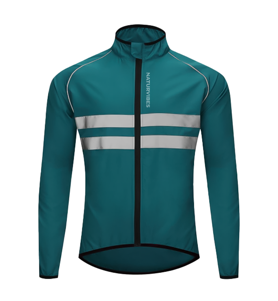 Lightweight unisex rain jacket in black, ideal for camping and activewear