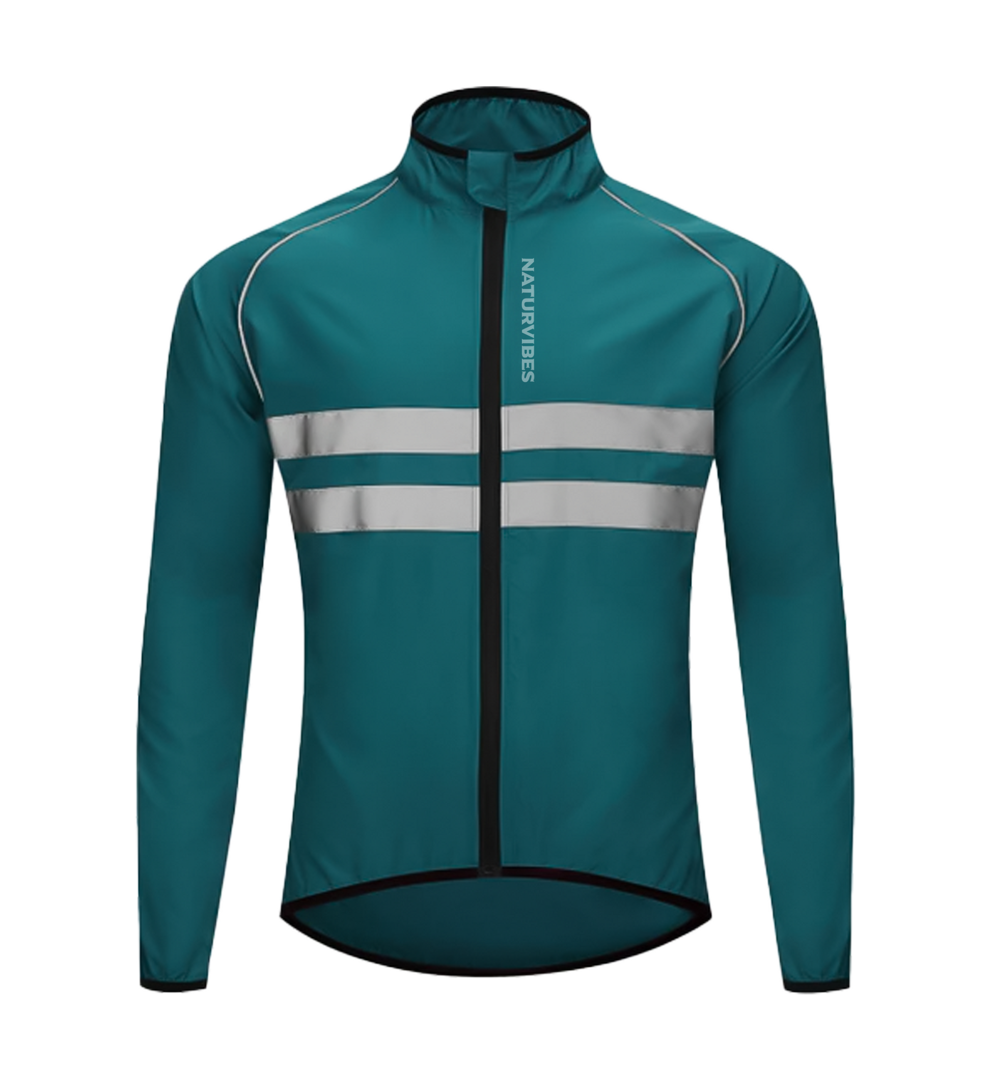 Lightweight unisex rain jacket in black, ideal for camping and activewear