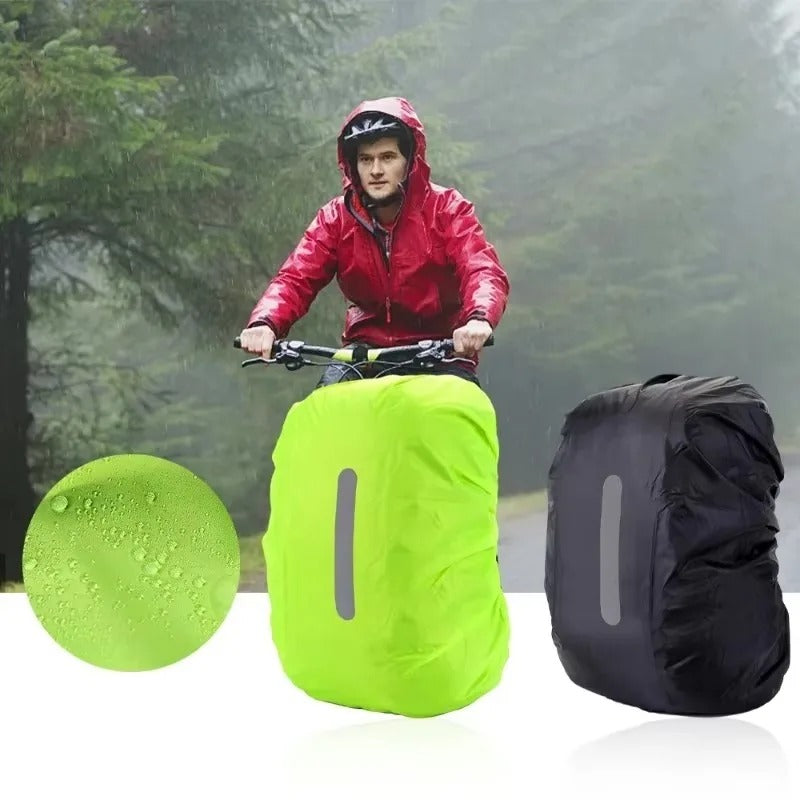 Lightweight waterproof backpack rain cover, perfect travel accessory for hikers & commuters. Easy to adjust.