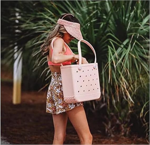 Unisex waterproof basket bag, perfect for beach trips and travel, keeps essentials dry and sand-free.