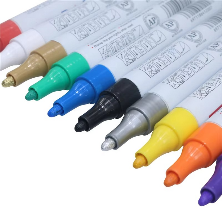 Essential car accessory: waterproof tire paint marker for customizing wheels & vehicle styling.