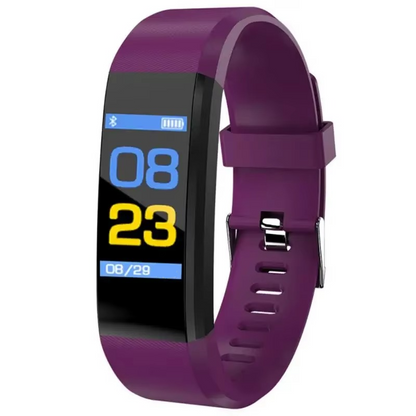 Men's & women's waterproof fitness tracker watch, ideal for sports & daily activity monitoring.