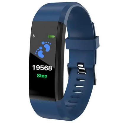 Durable waterproof smart watch for daily use, tracking fitness & health metrics like steps.