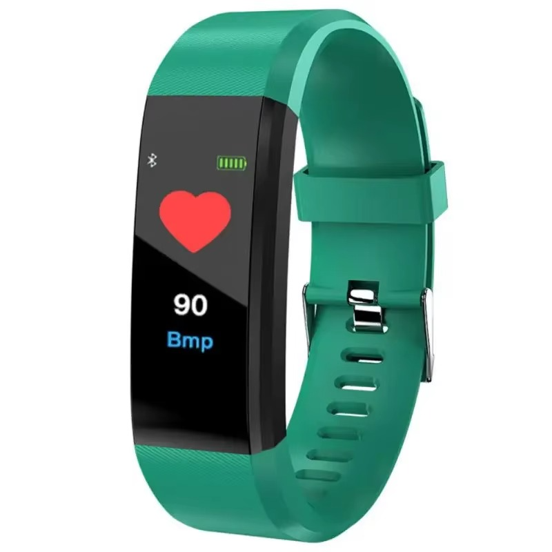 Stylish unisex waterproof smartwatch; tracks heart rate, blood pressure, and daily activity.