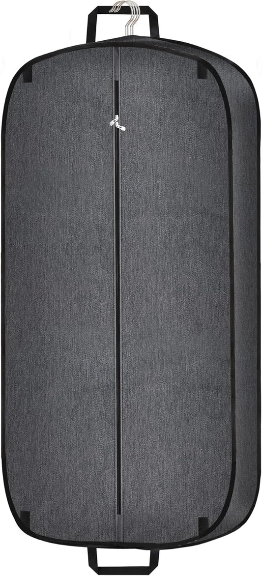 Unisex waterproof foldable suit garment bag for travel, keeping clothes wrinkle-free and organized.