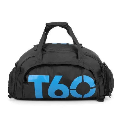 Compact outdoor gear fitness backpack, convertible to a duffel, ideal for gym or weekend trips