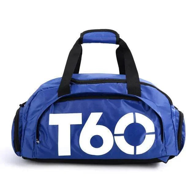 View of the spacious interior of the unisex sports bag, ready for clothes and accessories