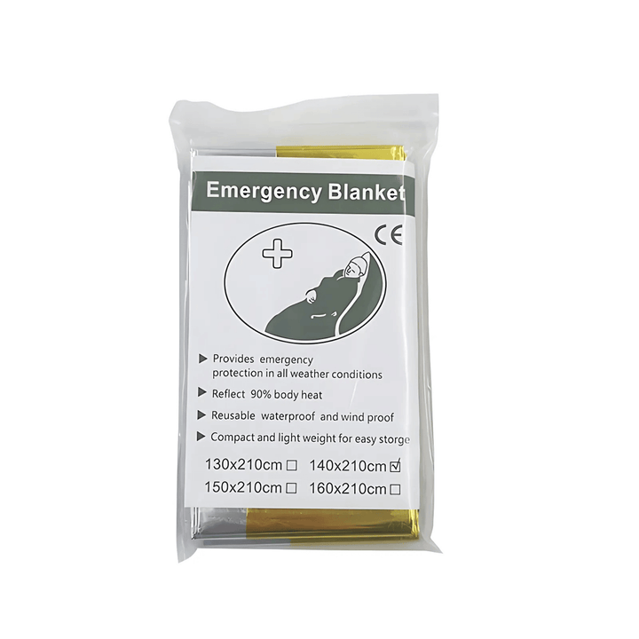 Unisex waterproof insulating emergency blanket, silver for survival gear, camping, and hiking preparedness