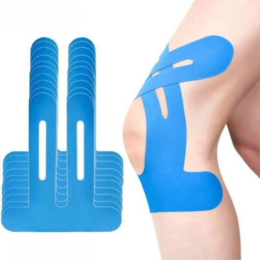 Unisex waterproof kinesiology tape for knee & muscle support, ideal for sports, pain relief & injury prevention.