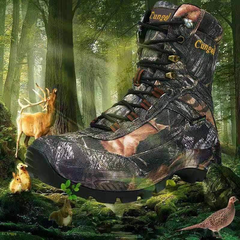 Unisex waterproof mountain hiking tactical boots, durable outdoor trekking footwear for men and women