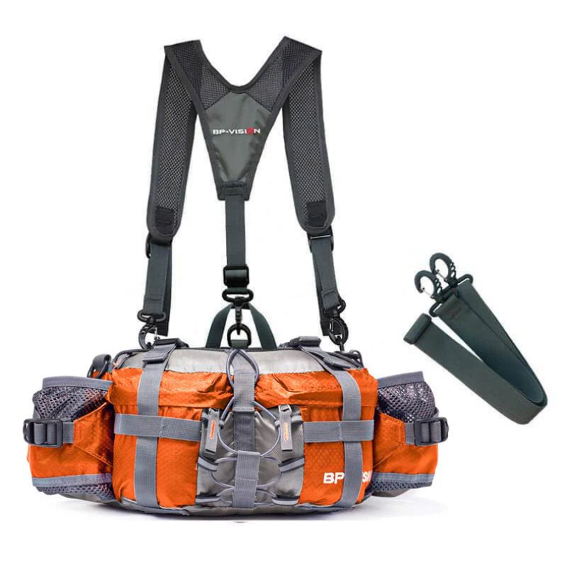 Adventure-ready waterproof crossbody bag, perfect for hiking, camping & sports. Features adjustable strap. Unisex gear.