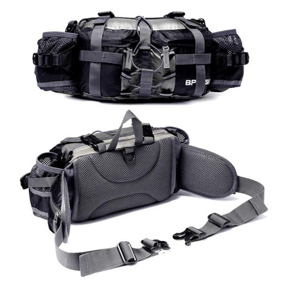 Unisex waterproof chest bag / fanny pack. Secure & adjustable, ideal for outdoor sports, travel & adventure. Nylon.
