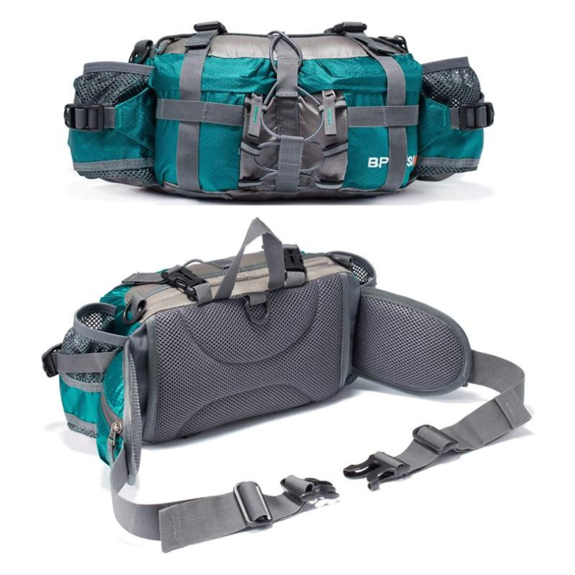 Waterproof outdoor crossbody bag for adventure. Durable nylon, adjustable strap, unisex design. Travel-ready & sporty.