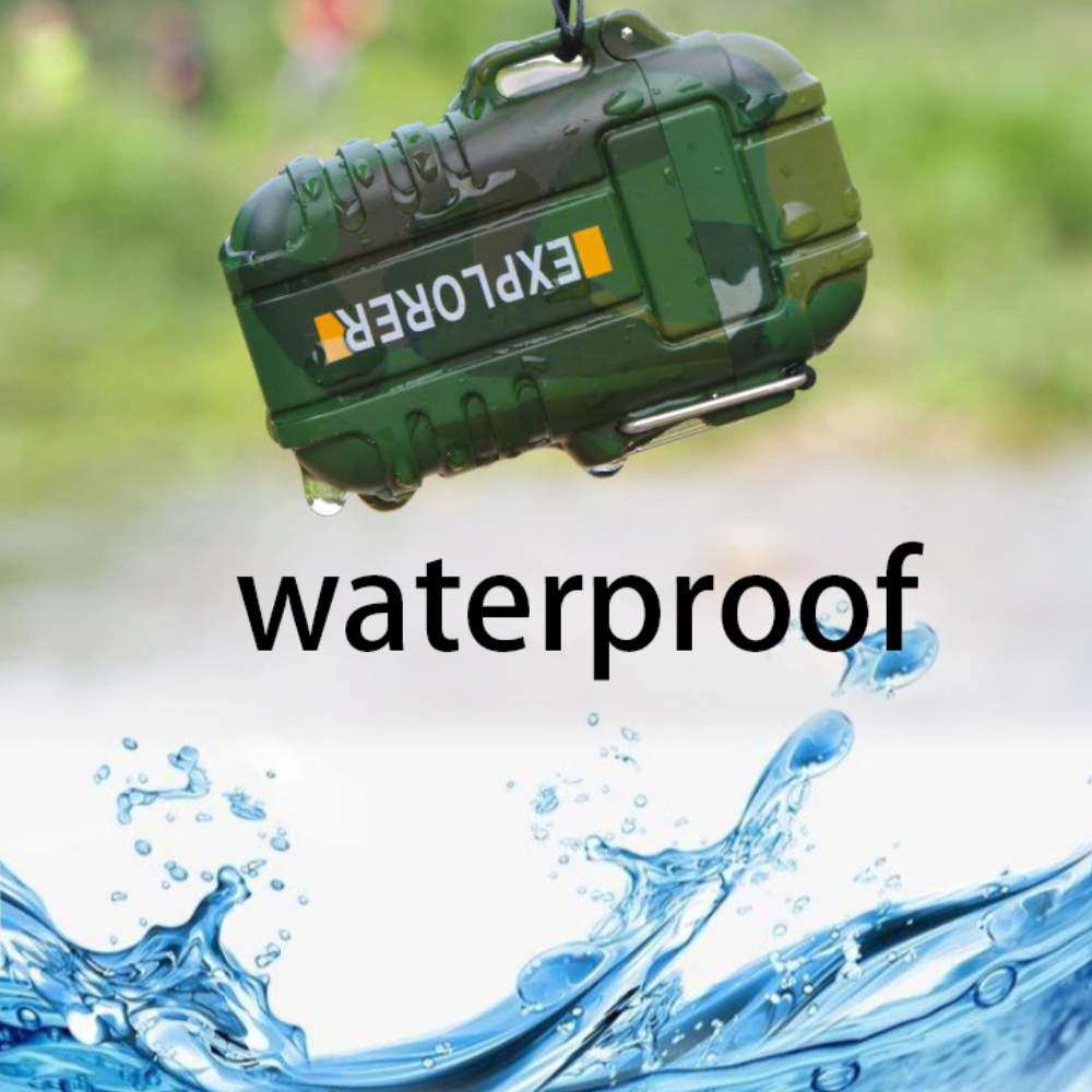 Rechargeable plasma lighter with dual arc ignition, waterproof design for reliable outdoor use.