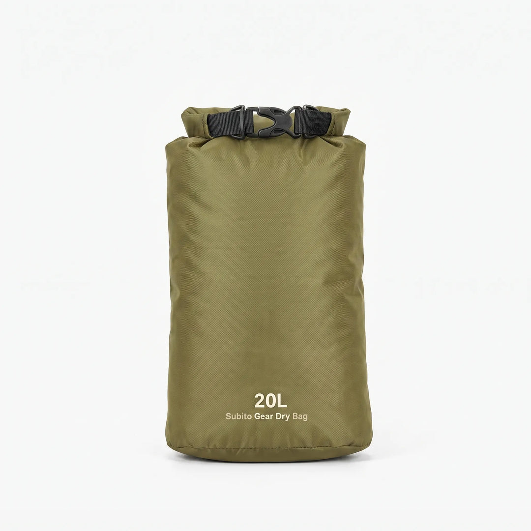 Essential waterproof roll-top dry bag for whitewater rafting, paddleboarding, or any water sport. Protects electronics.