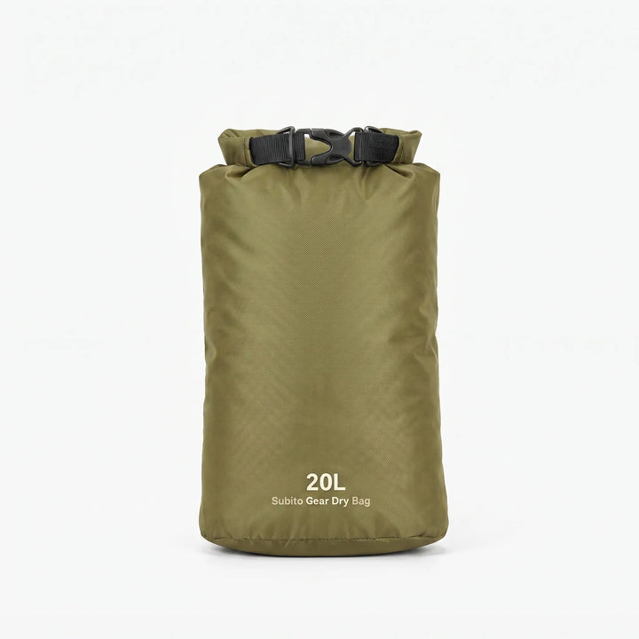 Essential waterproof roll-top dry bag for whitewater rafting, paddleboarding, or any water sport. Protects electronics.