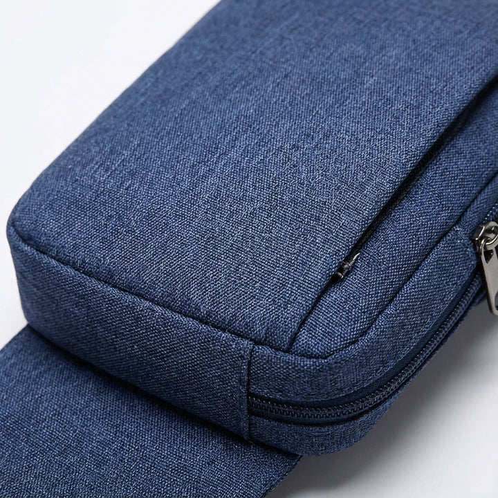 Compact unisex sling bag, GuardSatchel, designed for organized, hands-free daily essentials & travel.