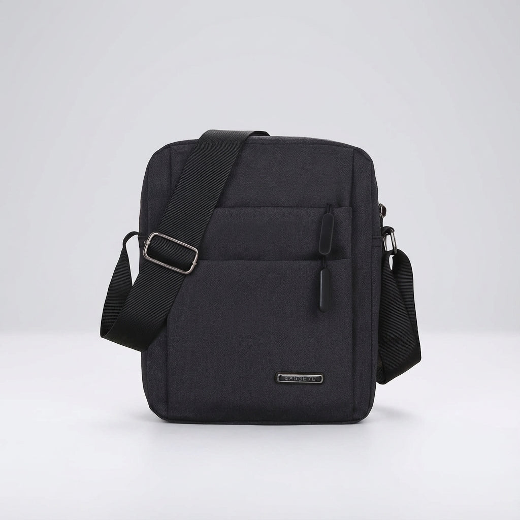 Durable Oxford waterproof sling bag, GuardSatchel, perfect travel accessory for secure, compact carry.