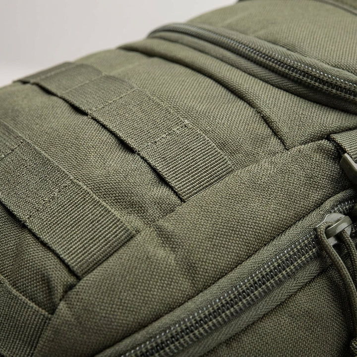 Rugged waterproof sports duffel bag, durable nylon for gym & outdoor travel.
