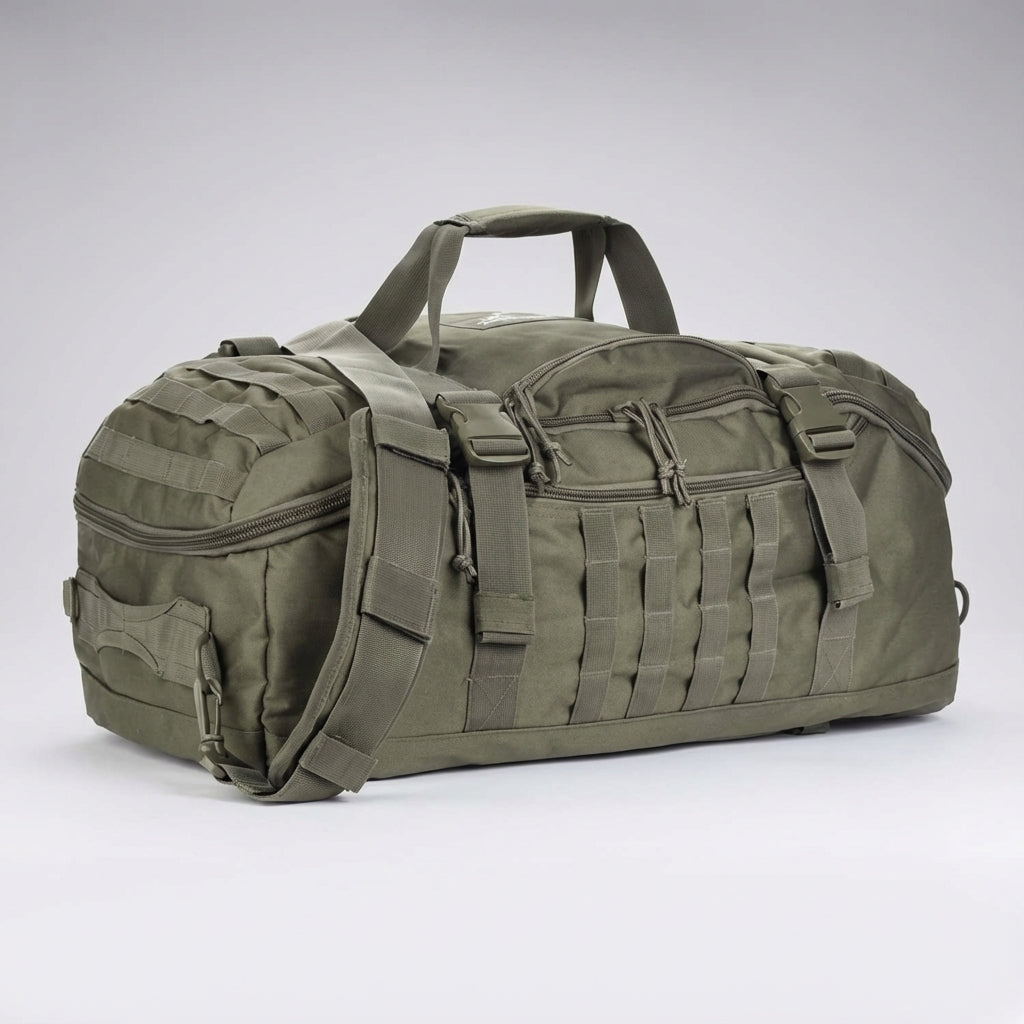 Unisex adventure gear duffel bag, waterproof tactical design for any journey.